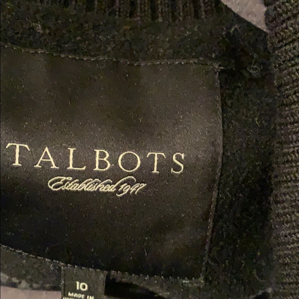Talbots wool bomber style jacket
